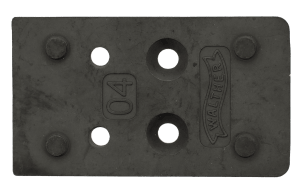 Walther Arms 5136212 Optic Plate DPP Footprint Black Nitride Steel Fits Walther PDP 2.0