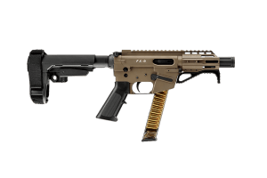 Freedom Ordance FX9P4S-FDE FX9P 9mm Luger 31+1 4" Black Nitride Steel Barrel M-LOK Handguard Flat Dark Earth Anodized Aluminum Receiver w/Picatinny Rail Black Polymer SB Tactical SBA3 Brace AR15 Grip Right Hand