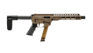 Freedom Ordance FX9P10SBM-FDE FX9P 9mm Luger 31+1 10" Black Nitride Steel Barrel M-LOK Handguard Flat Dark Earth Anodized Aluminum Receiver w/Picatinny Rail Black Polymer SB Mini Brace AR15 Grip Right Hand