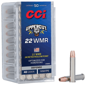 CCI 22WMRUP Uppercut 22WMR 40gr Jacketed Hollow Point 50 Per Box/40 Case CCI 22WMRUP Uppercut 22WMR 40gr Jacketed Hollow Point 50 Per Box/40 Case