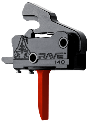 Rise Armament T017FRED RA-140 Super Sporting Black/Red Flat Fits AR-Platform