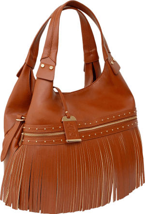 BDOG BDP-090 SHOULDER BAG W/TASSEL&HOLSTER COGNC
