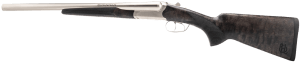 Heritage Mfg BL1218NI Badlander  12 Gauge Break Open 2rd 18.50″ Nickel Side By Side Barrel & Receiver  Fixed Turkish Walnut Wood Stock