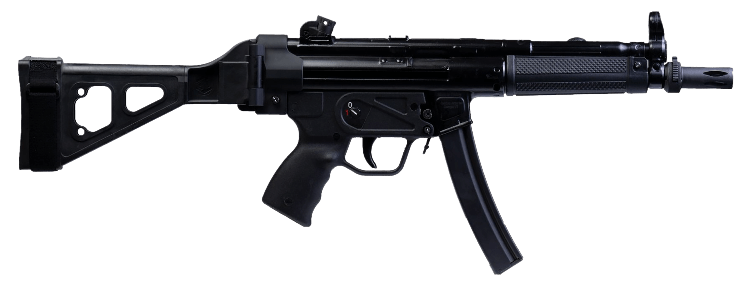 Century Arms HG6034SB-N AP5 P 9mm Luger 30+1 9″ Threaded Barrel Picatinny Rail Black Synthetic SB Tactical Brace Black Polymer Pistol Grip Century Arms HG6034SB-N AP5 P 9mm Luger 30+1 9″ Threaded Barrel Picatinny Rail Black Synthetic SB Tactical Brace Black Polymer Pistol Grip