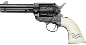 Pietta GW45RR434NMUI Great Western II Red River 45 Colt (Long Colt) 4.75″ Ultra Ivory Engraved Grip
