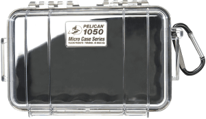 Pelican 1050025100 Micro Case  Black/Clear Polycarbonate 7.99″ Long
