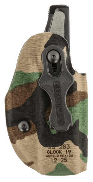 Safariland 20283C991 Species IWB Woodland Camo Compatible w/ Glock 19 Belt Clip Right Hand Safariland 20283C991 Species IWB Woodland Camo Compatible w/ Glock 19 Belt Clip Right Hand