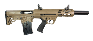 Gforce Arms GFY11220FDE GFY-1 USA 12 Gauge Semi-Auto 3″ 5+1 18.50″ Black Threaded Barrel  Flat Dark Earth Cerakote Aluminum Receiver w/Picatinny Rail  Flat Dark Earth Bullpup Polymer Stock  Polymer Grip