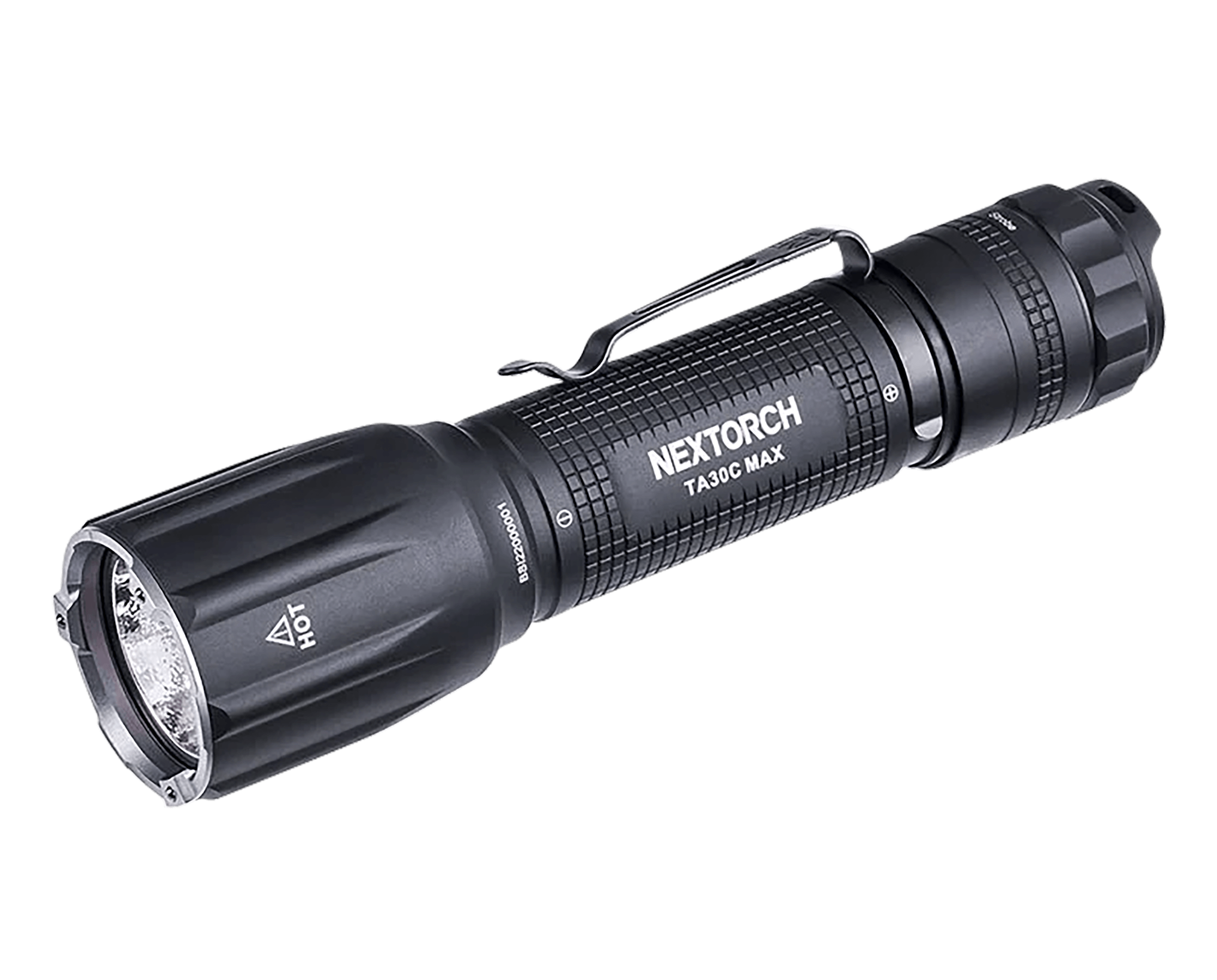 Nextorch Tactical Flashlight Black 3000 Lumens 390 Meters Beam Distance Nextorch Tactical Flashlight Black 3000 Lumens 390 Meters Beam Distance