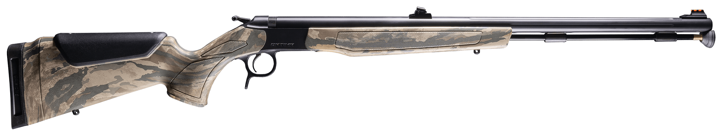 CVA PR2047N Optima 50 Cal 26″ Black Nitride Fluted Barrel Black Nitride Drilled & Tapped Steel Receiver Fixed Realtree Legacy Synthetic Stock Fiber Optic Sights CVA PR2047N Optima 50 Cal 26″ Black Nitride Fluted Barrel Black Nitride Drilled & Tapped Steel Receiver Fixed Realtree Legacy Synthetic Stock Fiber Optic Sights