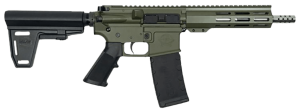 Great Lakes Firearms GL15223SSPBODG/SS AR-15 223 Wylde 30+1 7.50" Stainless Threaded Barrel M-LOK Handguard OD Green Cerakote Aluminum Receiver w/Picatinny Rail Black Polymer Pistol Brace Mil-Spec Grip Right Hand
