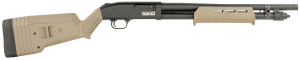 Mossberg 51608 590S  Compact 12 Gauge Pump 3″ 9+1 18.50″ Drilled & Tapped Receiver  Synthetic Stock