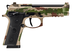 Beretta USA SPEC0742A15 92XI  Full Size Frame 9mm Luger 15+1 4.70″ Black DLC Steel Barrel  Vegetato Camo Cerakote Stainless Steel Optic Ready/Serrated Slide  Vegetato Camo Cerakote Aluminum Frame w/Picatinny Rail  Black Textured Grip  MRDS Footprint