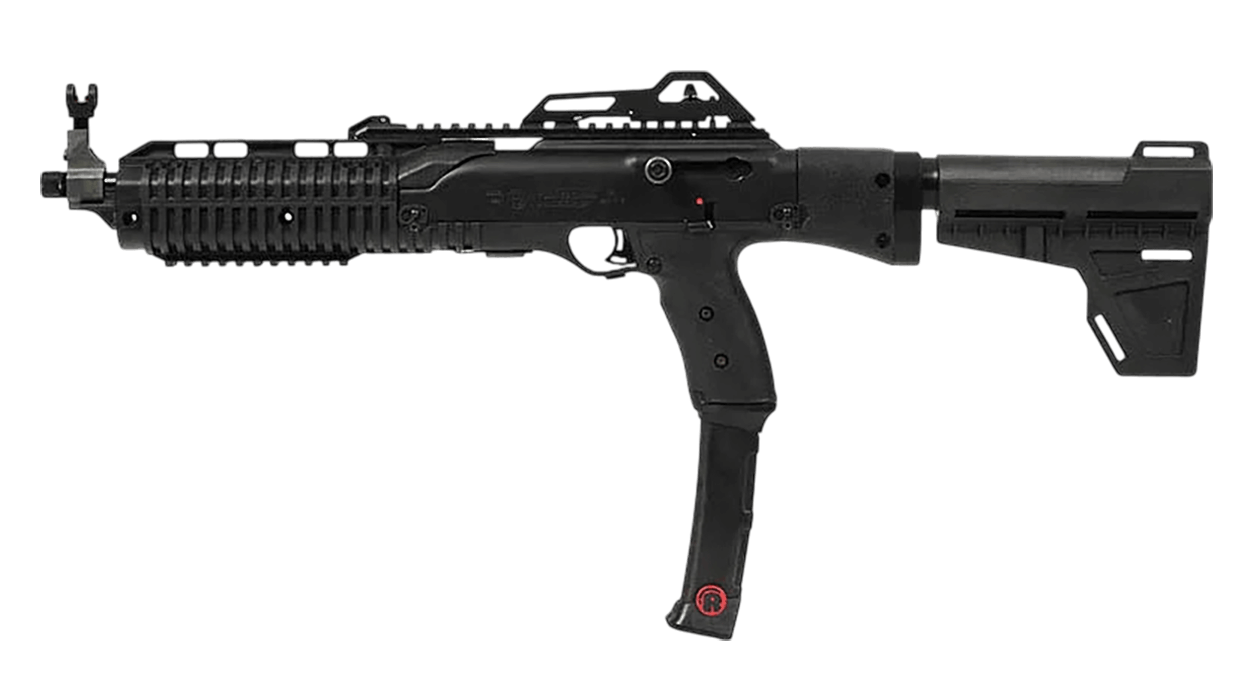 Hi-Point 995PBRACE 1095P 9mm Luger 10+1 13.25" Black Threaded Barrel Black Powdercoat Polymer Receiver w/Picatinny Rail Black Pistol Brace Black Plastic Grip