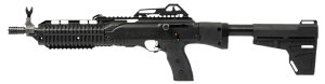 Hi-Point 4595PBRACE 4595P  45 ACP 9+1 14.95″ Black Threaded Barrel  Black Powdercoat Polymer Receiver w/Picatinny Rail  Black Pistol Brace  Black Plastic Grip
