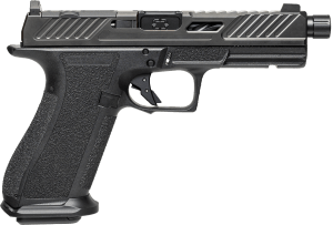 Shadow Systems SS-2010-B DR920 Elite Full Size 9mm Luger 17+1 5″ Black Nitride Match Grade/Spiral Fluted/Threaded Barrel & Black Nitride Optic Cut/Serrated/Window Cut Stainless Steel Slide Black Polymer Frame w/Picatinny Rail Blemished Shadow Systems SS-2010-B DR920 Elite Full Size 9mm Luger 17+1 5″ Black Nitride Match Grade/Spiral Fluted/Threaded Barrel & Black Nitride Optic Cut/Serrated/Window Cut Stainless Steel Slide Black Polymer Frame w/Picatinny Rail Blemished