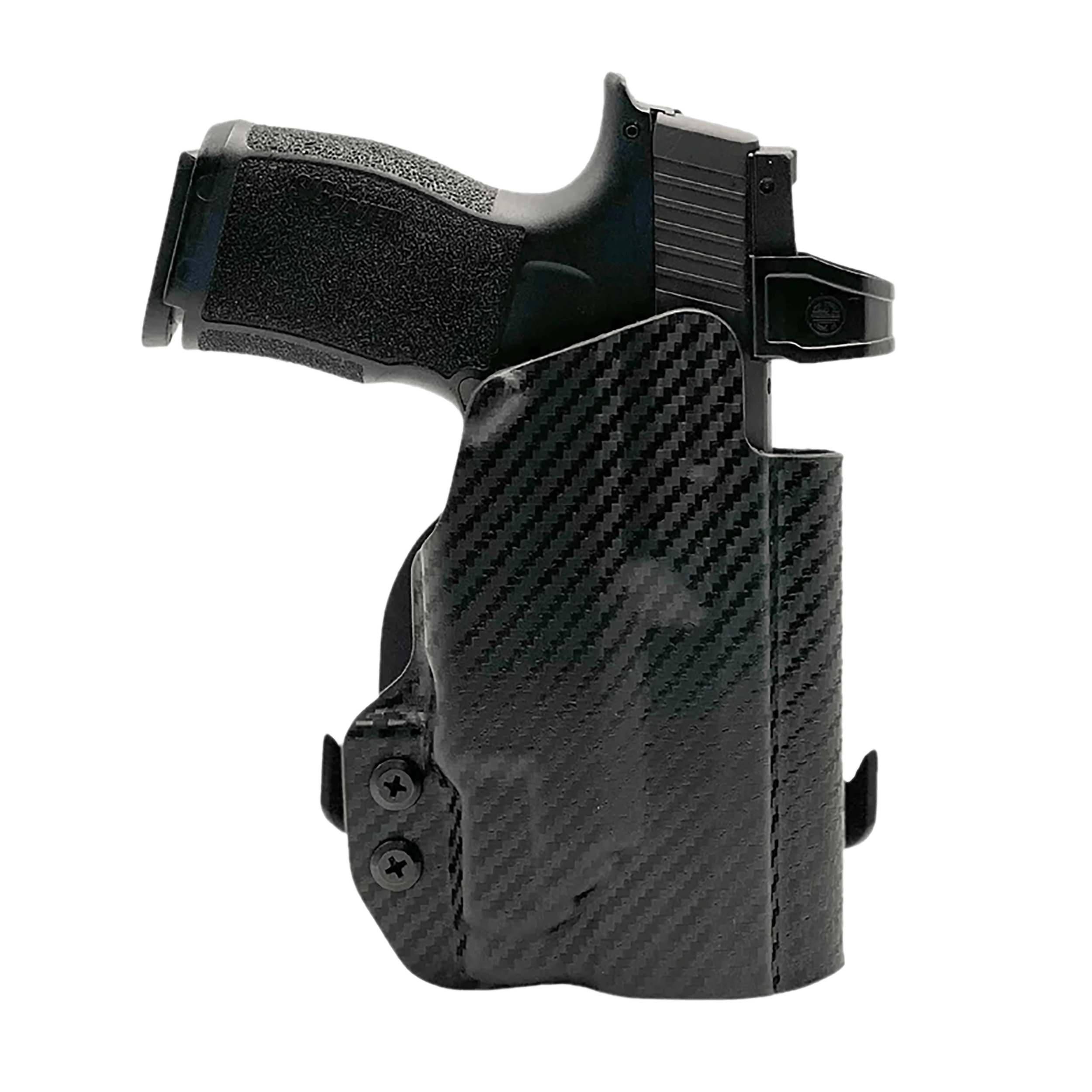 Rounded Gear SSRP365TLR7CFRHOWBPDL Paddle Holster OWB Black Carbon Fiber Kydex Fits Sig P365 Right Hand