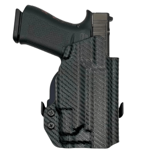 Rounded Gear GLKG4348TLR7CFRHOWBPDL Paddle Holster OWB Black Carbon Fiber Kydex Fits Glock 43/48 Right Hand