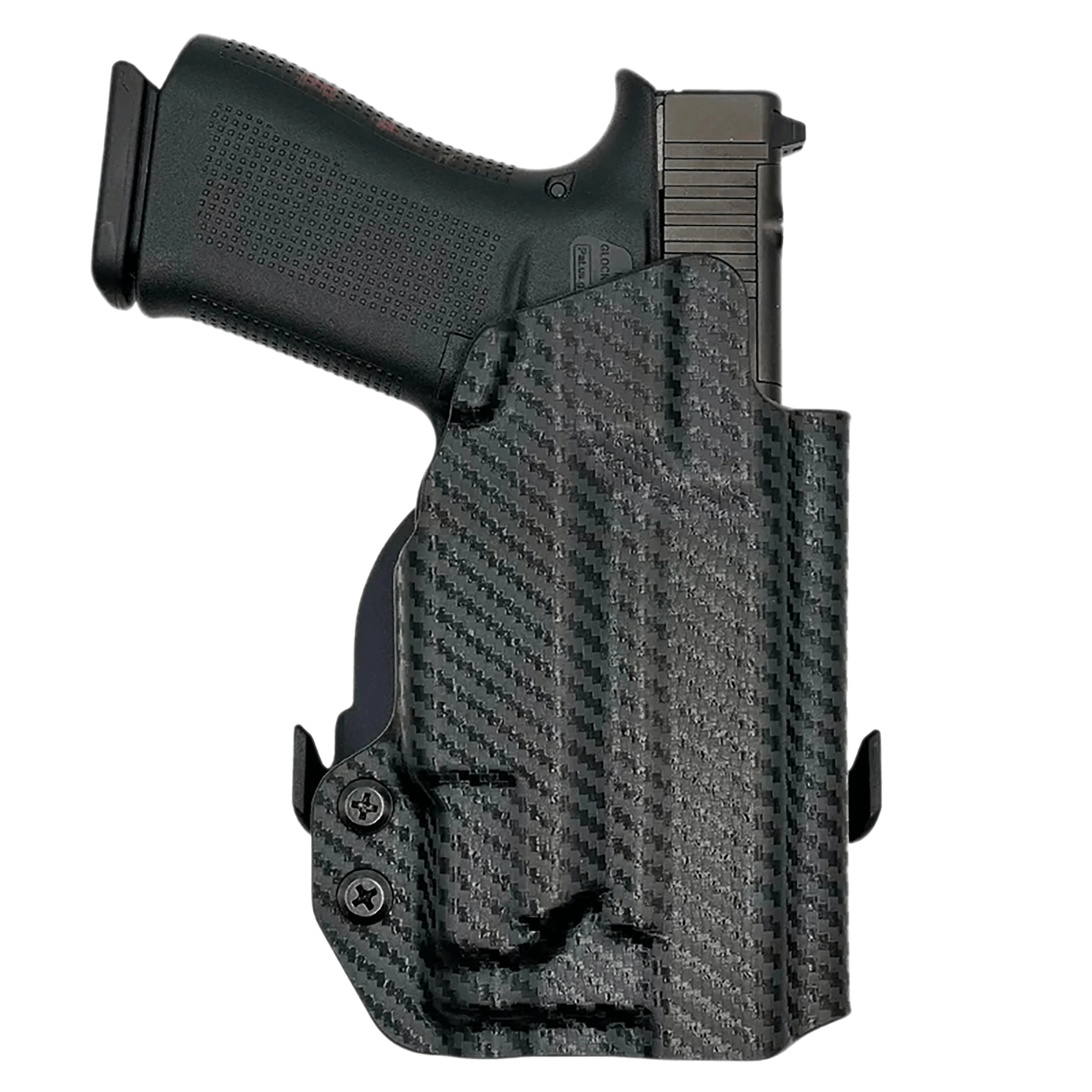 Rounded Gear GLKG4348TLR7CFRHOWBPDL Paddle Holster OWB Black Carbon Fiber Kydex Fits Glock 43/48 Right Hand