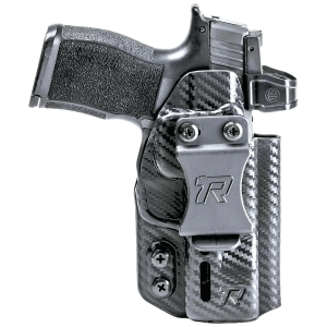 Rounded Gear RGDRUIDGLKDSCFAMBI Druid IWB/OWB Black Carbon Fiber Kydex Fits Glock 17/19/23/32 Ambidextrous