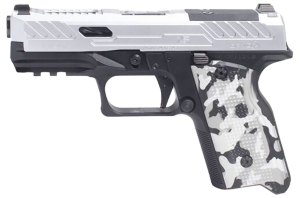 Fusion Firearms XF9C10 XF Pro 9mm Luger 10+1 4" Black Tennifer Fluted Barrel Chrome Steel Optic Cut/Serrated/Window Cut Slide Black Aluminum Frame w/Picatinny Rail Snow Camo/Black Aluminum Grip RMR/RMRSc Footprint Glock Compatible Magazines