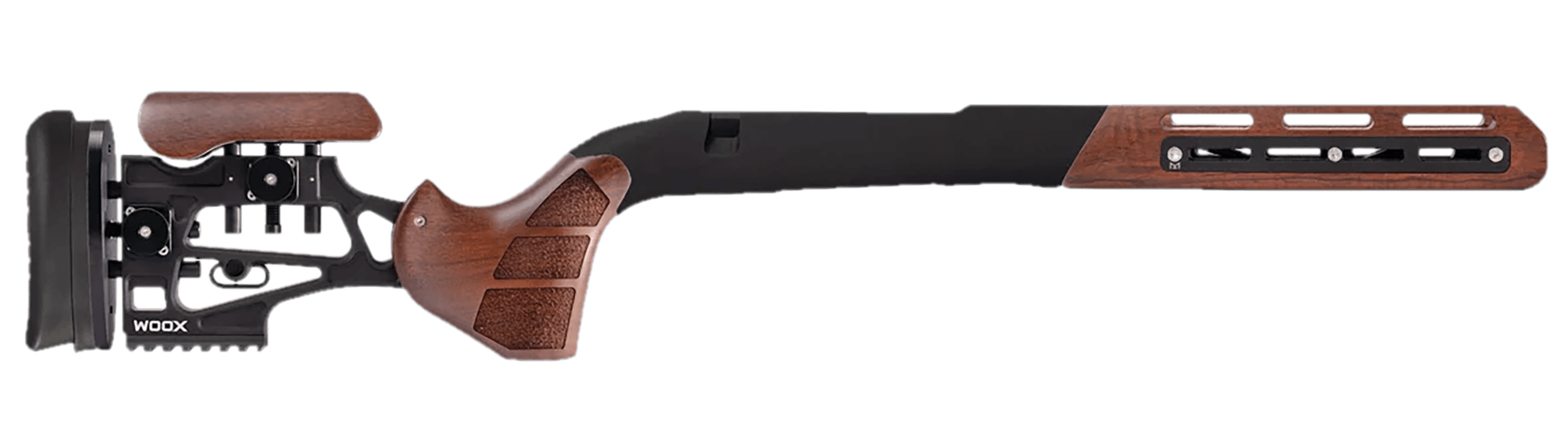 Woox SH.CHS011.04 Furiosa Chassis Walnut Aluminum/Wood Fits Tikka T3/T3x Bolt Action 31″ OAL Woox SH.CHS011.04 Furiosa Chassis Walnut Aluminum/Wood Fits Tikka T3/T3x Bolt Action 31″ OAL