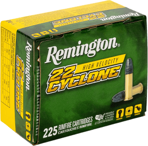 Remington Ammunition R21261 Cyclone 22LR 36gr Lead Hollow Point 225 Per Box/10 Case Remington Ammunition R21261 Cyclone 22LR 36gr Lead Hollow Point 225 Per Box/10 Case