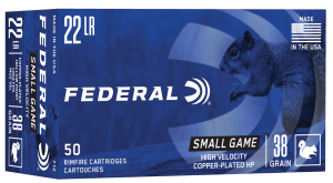Federal 712   22LR 38gr Copper-Plated Round Nose 50 Per Box/ 100 Case