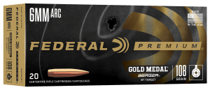 Federal GM6ARCBT1   6.5Grendel 120gr Open Tip Match 20 Per Box/10 Case