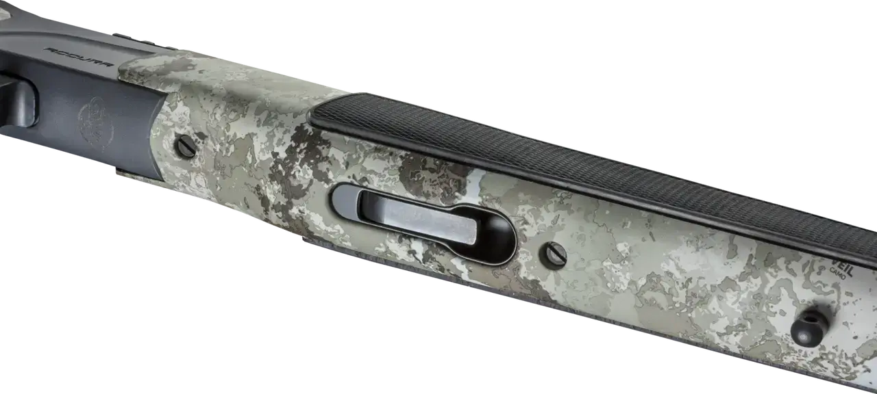 CVA PR3232NSCP Accura MR-X 45 Cal 26" Tungsten Cerakote Fluted Threaded Barrel Drilled & Tapped Receiver Adjustable Black/Gray Webbing Synthetic Stock KonusPro 309x40mm IR w/BDC Soft Rifle Case - Image 4