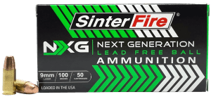 SinterFire Inc SF9100NXG Next Generation (NXG)  9mmLuger 100gr Lead Free Ball 50 Per Box/20 Case