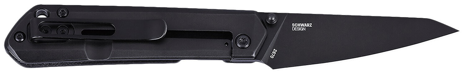 CRKT 2670 Straight EDC Compact 2.60" Folding Wharncliffe Plain Black Oxide D2 Steel Blade Black G10 Handle - Image 2
