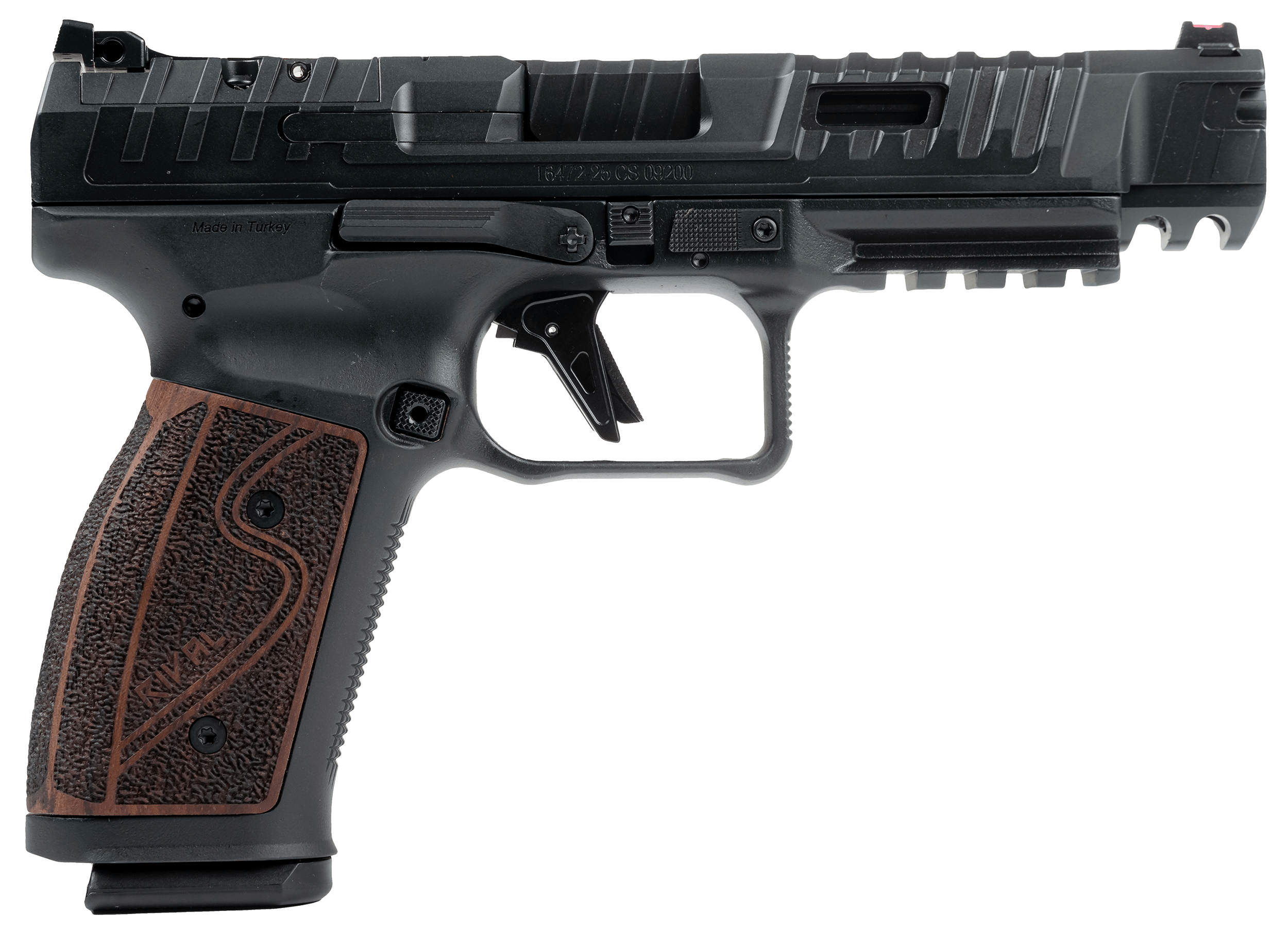 Canik HG7010R-N SFx Rival-S Full Size Frame 9mm Luger 18+1 5″ Black Steel Barrel Black Steel Optic Ready/Ported/Serrated Slide Black Steel Frame w/Picatinny Rail Rosewood Grip Canik HG7010R-N SFx Rival-S Full Size Frame 9mm Luger 18+1 5″ Black Steel Barrel Black Steel Optic Ready/Ported/Serrated Slide Black Steel Frame w/Picatinny Rail Rosewood Grip
