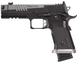 Sig Sauer 211F9GTO P211 GTO Full Size 9mm Luger 23+1 4.40″ Black Bull Barrel w/MACH3D Compensator  Black Nitron Stainless Steel Optic Ready/Serrated Slide  Black Nitron Stainless Steel Frame w/Picatinny Rail  G10 Grip Panels Grip