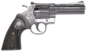 Cnc Firearms CNCPYNRES4 Colt Python Renaissance 357 Mag 4.25″ Stainless Engraved Barrel Cylinder & Frame Walnut Grip Cnc Firearms CNCPYNRES4 Colt Python Renaissance 357 Mag 4.25″ Stainless Engraved Barrel Cylinder & Frame Walnut Grip