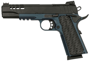Great Lakes Firearms GL191145FSSBLU 1911 Government 45 ACP 8+1 5" Stainless Match Grade Barrel Black Cerakote Stainless Steel Optic Cut/Ported/Serrated Slide Blue Titanium Cerakote Stainless Steel Frame w/Picatinny Rail Black Textured Aluminum Grip RM