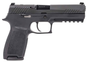 Sig Sauer 320F9BSSPRS P320 w/Optic Full Size Frame 9mm Luger 17+1 4.70" Black DLC Carbon Steel Barrel Black Nitron Stainless Steel Optic Ready/Serrated Slide Black Stainless Steel Frame w/Picatinny Rail Polymer Grip Sig ROMEO-RS Pro Sig PRO RX Footpr