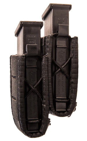 High Speed Gear 41PS02BK Taco Double Duty Staggered Black Nylon Laminate  Pistol