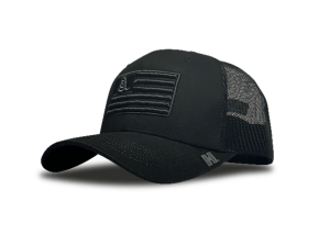 Hornady Gear 33290 Trucker  Black Gadsden Flag