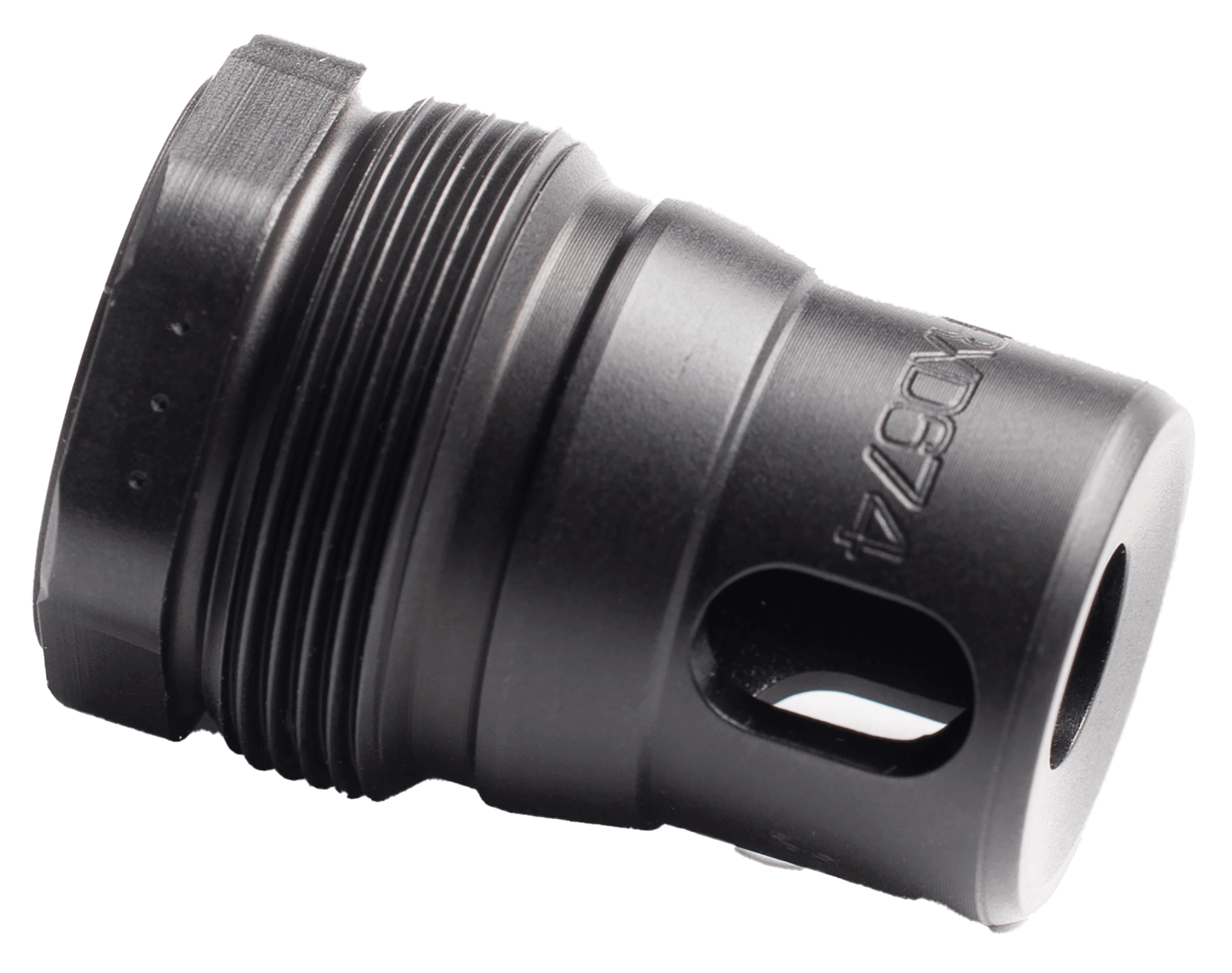 Dead Air RXD674 XRF Xeno Rimfire Muzzle Brake Black Nitride 17-4PH Stainless Steel 1/2"x28 Threads 1.16" OAL 0.81" Diameter