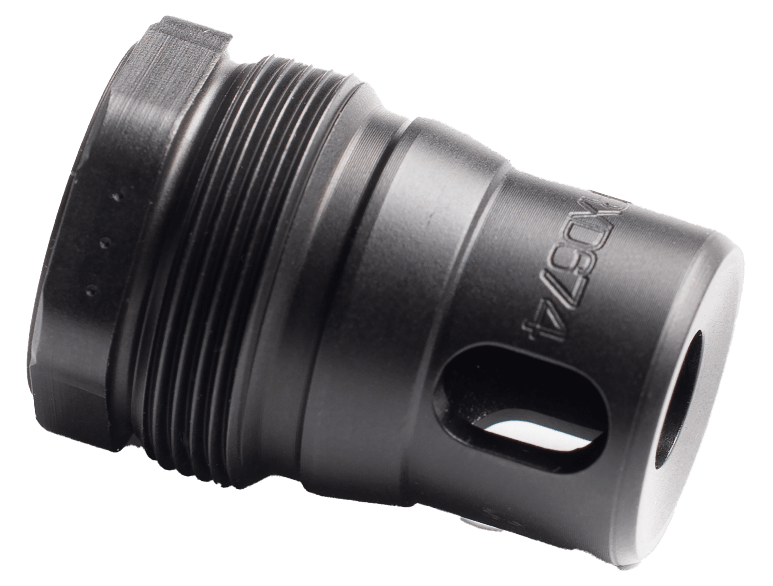 Dead Air RXD675 XRF Xeno Rimfire Muzzle Brake Black Nitride 17-4PH Stainless Steel M10x1 Threads 1.21" OAL 0.81" Diameter