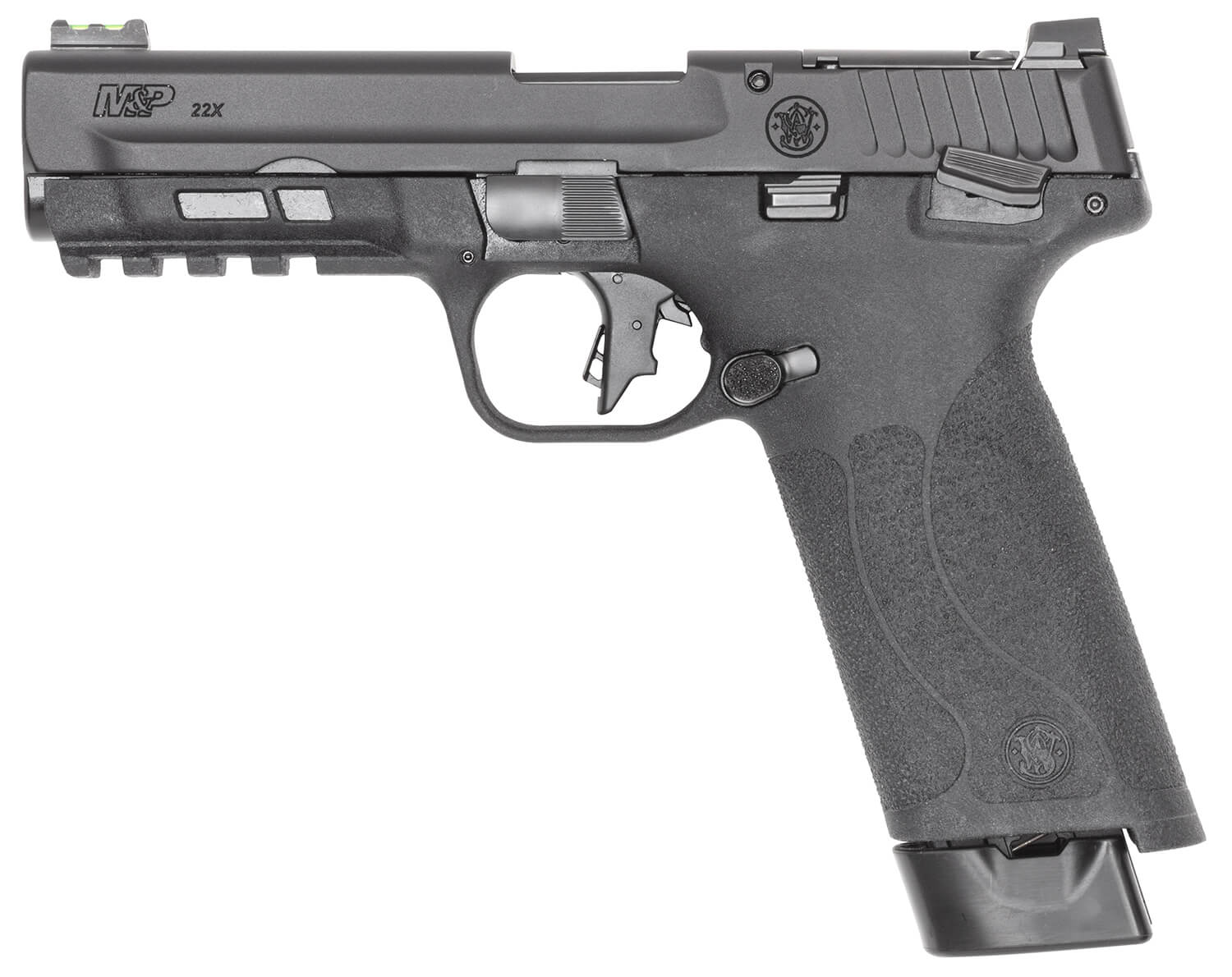 Smith & Wesson 14312 M&P 22x Full Size Frame 22 LR 20+1 4.10" Black Armornite Threaded Barrel Black Armornite Optic Cut/Serrated Slide Black Polymer Frame w/Picatinny Rail Textured Grip - Image 3
