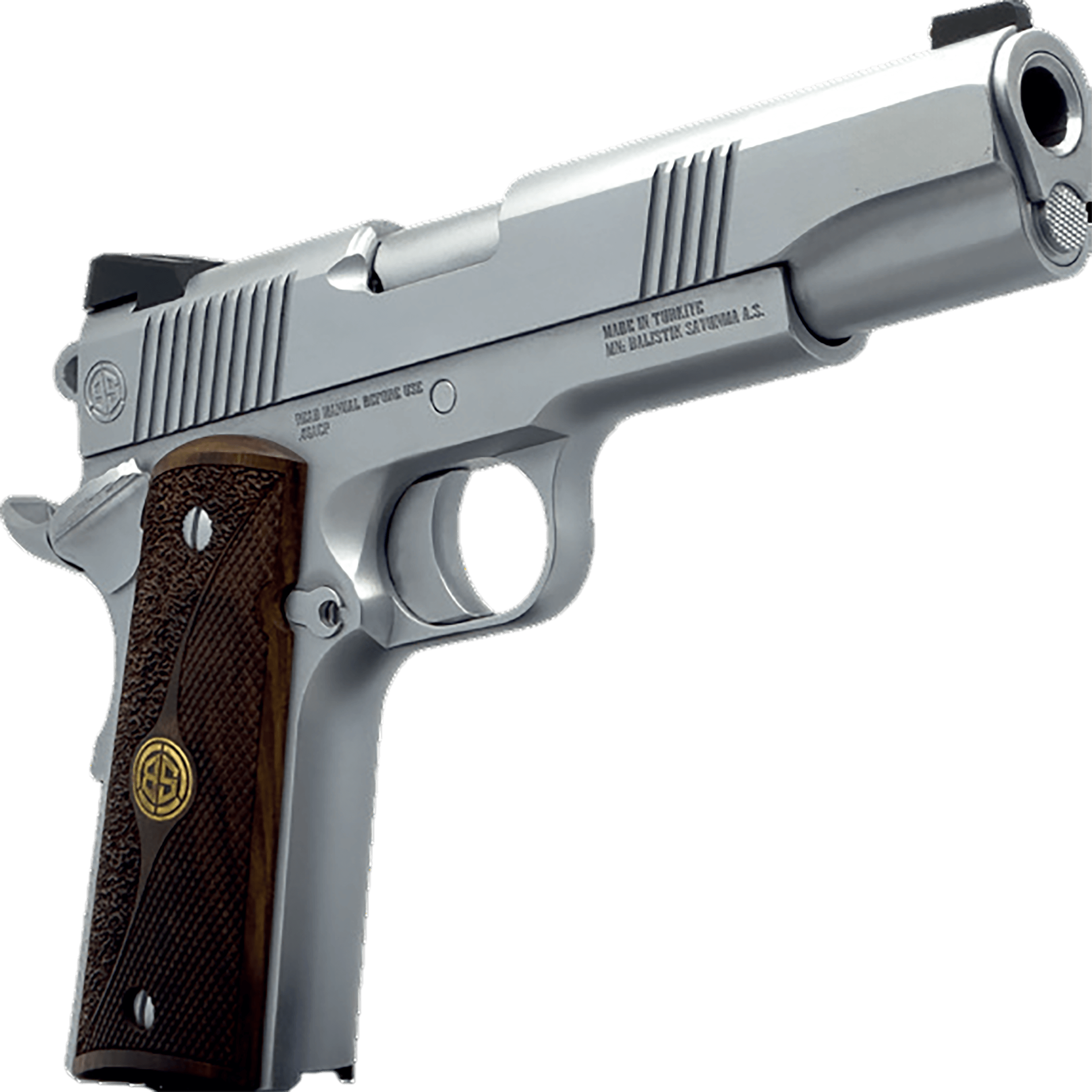 Dickinson LLC DKSN9B 1911 Adam B Commander Frame 9mm Luger 4.25″ Stainless Button Rifled Barrel Stainless B Serrations Slide Stainless Steel Frame Wood Grip Dickinson LLC DKSN9B 1911 Adam B Commander Frame 9mm Luger 4.25″ Stainless Button Rifled Barrel Stainless B Serrations Slide Stainless Steel Frame Wood Grip