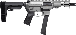CMMG 99A290FTNG Banshee FE MkGs 9mm Luger 33+1 5″ Black Nitride Threaded Barrel M-LOK Handguard Tungsten Cerakote Aluminum Receiver w/Picatinny Rail Black Polymer CMMG RipBrace CMMG Zeroed Grip CMMG 99A290FTNG Banshee FE MkGs 9mm Luger 33+1 5″ Black Nitride Threaded Barrel M-LOK Handguard Tungsten Cerakote Aluminum Receiver w/Picatinny Rail Black Polymer CMMG RipBrace CMMG Zeroed Grip