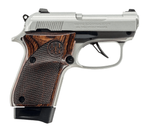Beretta USA J30X32R8IN 30X Just In Case Micro-Compact Frame 32 ACP 8+1 2.90″ Inox Carbon Steel Barrel & Serrated Slide  Inox Aluminum Frame  Helica Textured Wood Grip