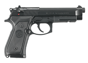 Beretta USA JS92M9A1 92FS Type M9A1 Full Size Frame 9mm Luger 10+1 4.90″ Black Barrel  Black Bruniton Steel Serrated Slide  Black Aluminum Frame w/Picatinny Rail  Black Textured Grip