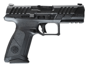 Beretta USA JAXA1F910FO APX A1 Full Size Frame 9mm Luger 10+1 4.25″ Black Steel Barrel  Black Aquatech Shield Steel Optic Ready/Serrated Slide  Black Polymer Frame w/Picatinny Rail  Interchangeable Backstrap Grip  Ambidextrous