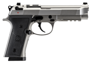 Beretta USA J92FR918INX 92X RDO Inox Full Size Frame 9mm Luger 18+1 4.70″ Inox Stainless Steel Barrel  Inox Steel Optic Ready/Serrated Slide  Inox Steel Frame w/Beavertail & Picatinny Rail  Black Textured Grip