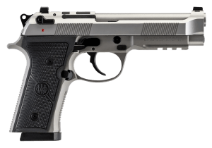 Beretta USA J92FR910INX 92X RDO Inox Full Size Frame 9mm Luger 10+1 4.70″ Inox Stainless Steel Barrel  Inox Steel Optic Ready/Serrated Slide  Inox Steel Frame w/Beavertail & Picatinny Rail  Black Textured Grip