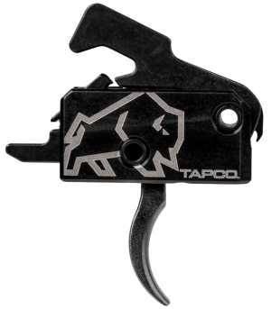 Tapco TAP22034  Rifle Trigger Black Curved Trigger Single-Stage Fits AR-15